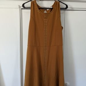 Brown above the knee dress